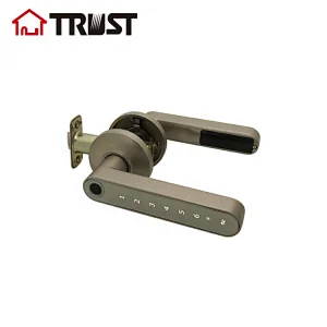 TRUST 9401-PN Smart Lock Fingerprint Door Lock, Keypad Deadbolt Lock Keyless Entry Door Lock Deadbolt, Front Door Lock with Key, Fingerprint Lock for Door