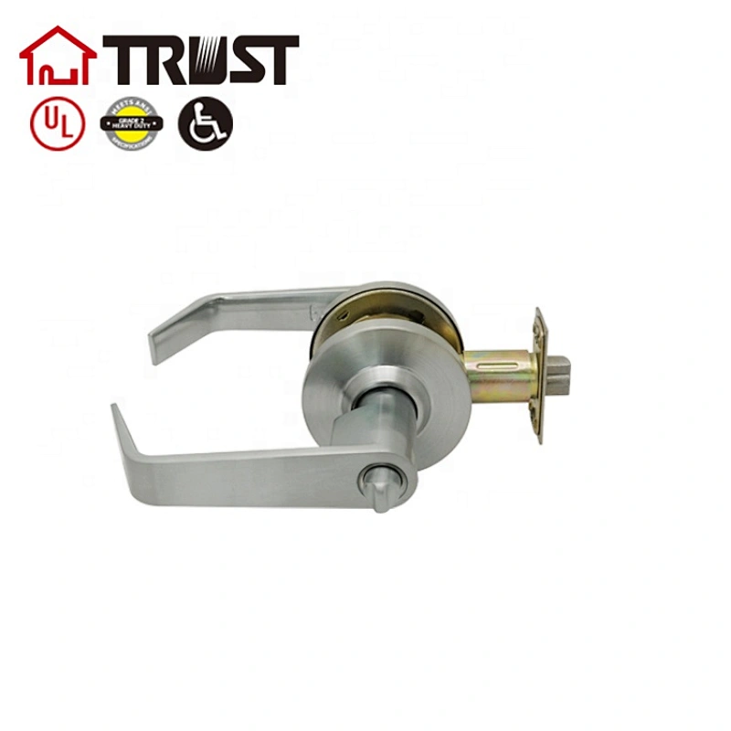 Dynasty Hardware TRUST 4471 IC-SC Grade 2 Commercial Duty Office Door Keyed Lever Lockset, Satin Chrome Finish
