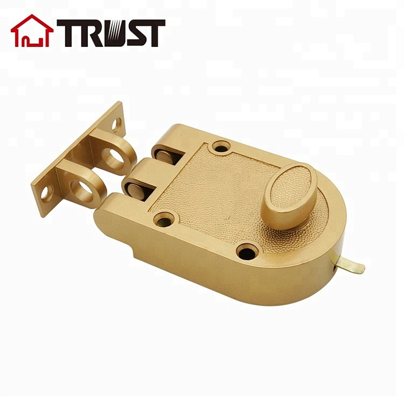 华信J2661YP厂家直供单头老虎锁高质量外装门锁铜锁芯铜钥匙