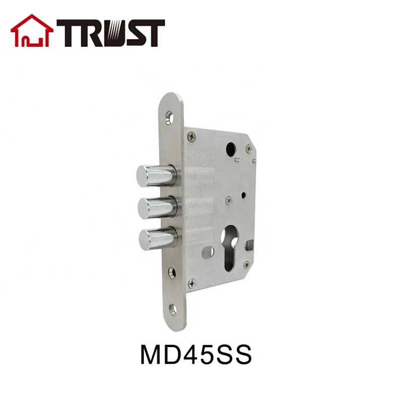TRUST MD55-4R SS High Security Mortise Lock 55mm Backset Steel Door Lock Body