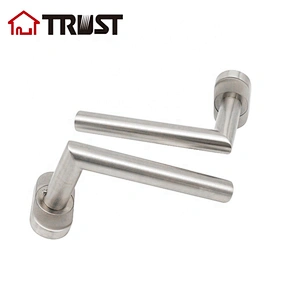 TRUST TH003-SS-OV Stainless Steel Lever Handle with Escutcheon Hollow Door Lock