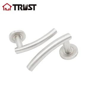 TRUST TH019-SS  Fashionable House Decoration Washroom Wood Door Lever Handle Stainless Steel Door Handle