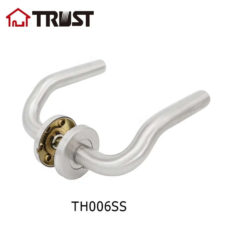 TRUST TH006-SS Fashionable Double-Sided Push-Pull Stainless Door Handle for Wood Steel Door