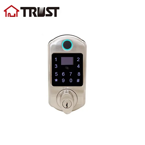 TRUST 9301-SN Smart Lock Keyless Entry Door Lock Deadbolt-Electronic Keypad Deadbolt Lock with Auto-Lock,10 Customizable User Codes,Easy to Install and Program,Security Smart Door Lock for Home