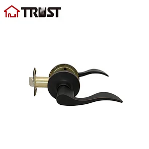 TRUST 6463-RB Black Door Lock Passage Tubular Ansi Grade 3  Door Lock