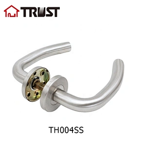 华信TH004-SS 不锈钢执手锁 欧标分体锁房门浴室卫生间门锁