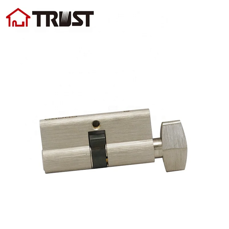 TRUST A60-SN-L01  European cylinder With Rhombus Shape Turn In Satin Nickel