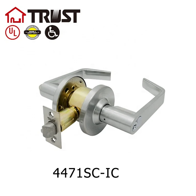 TRUST 44 Series Commercial Grade Hardware Entrance Function, Commercial Lever Style Handle - ANSI Grade 2 (Entrance)