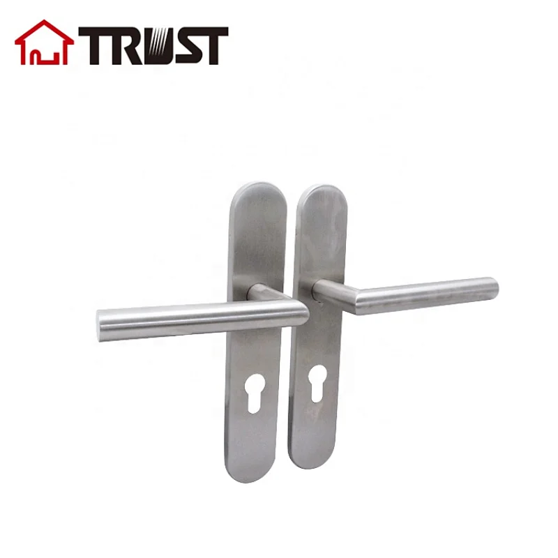 TRUST TP01-R72EUTH003SS Tube Hansle with Sus304 Plate  Door Handle Lock