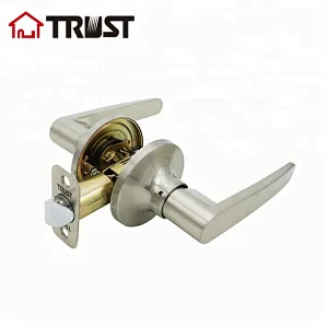 TRUST 6413-SN ANSI Door Levers Straight Passage Satin Nickel Finish Door Lever