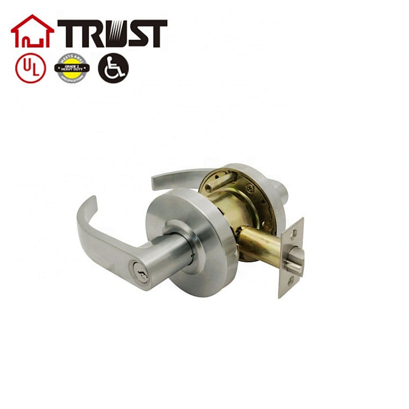 TRUST 4598E(F87)-SC ANSI Grade 2 Commercial Lever Door Lock Communication Function Satin Chrome