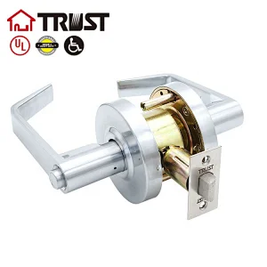 TRUTrust 4572-SC Dynasty Hardware Grade 2 Commercial Duty Door Keyed Lever Lockset, Satin Chrome Finish