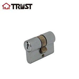 TRUST A42-SC Brass Profile Mortise Lock Cylinder small half cylinder lock set Double Open Cylinder