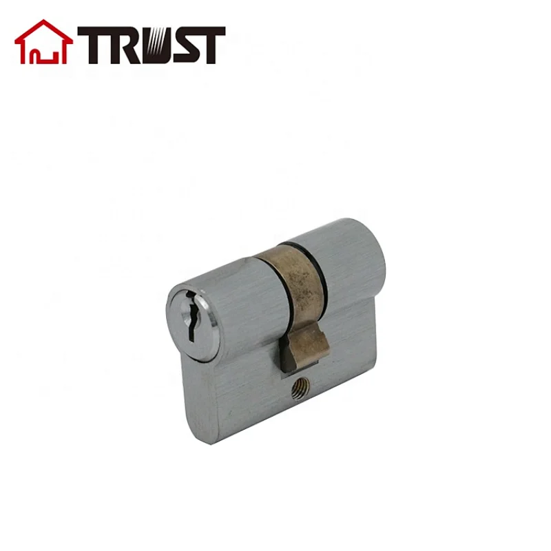 TRUST A42-SC Brass Profile Mortise Lock Cylinder small half cylinder lock set Double Open Cylinder