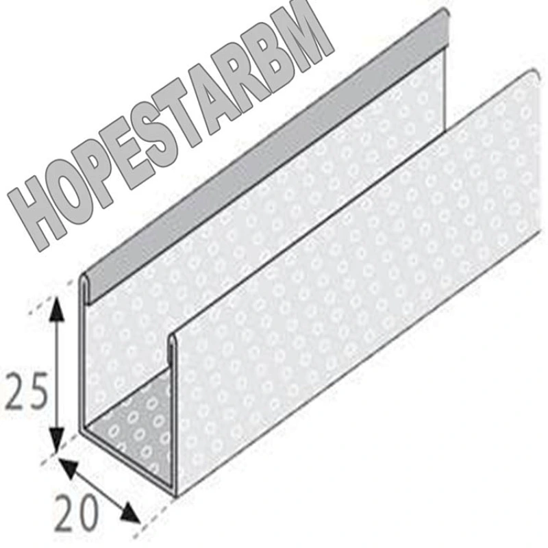 Perno prisionero 20*25 del perfil C del acero galvanizado de la capa alta del cinc para el mercado de Chile