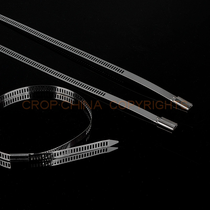 Banda de sujeción de cables de acero inoxidable revestida de epoxy de longitud personalizada