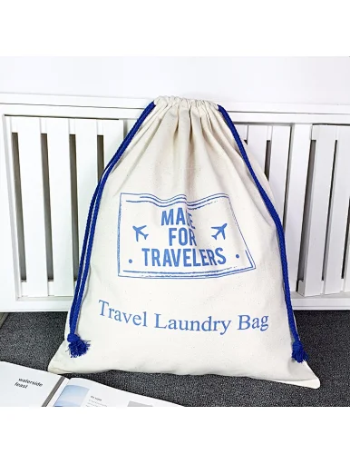 organic drawstring cotton bag
