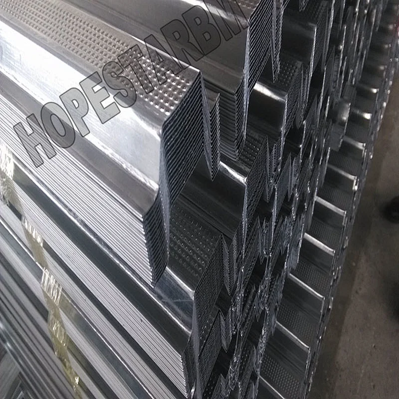 Galvanized perfil omega furring cannel paral