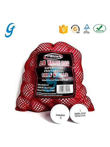 wholesale reusble polyester nylon mesh fabric drawstring bag small net pouch mesh bag for swimming cosmetic golf balls tote dive