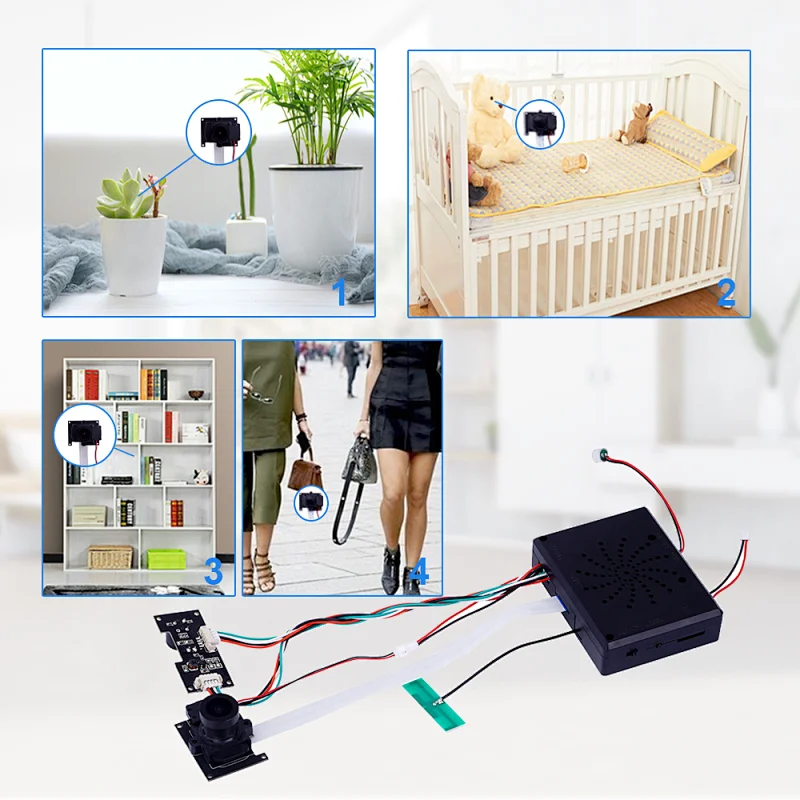 DIY Module Camera Wireless IP Nanny Security Cameras(Big Lens and Small Lens for Optional)