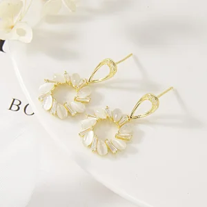 silver frog earrings