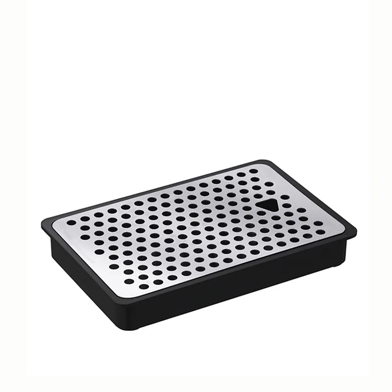 Talos Bar Equipment Stainless Steel Drip Tray with Glass Rinser