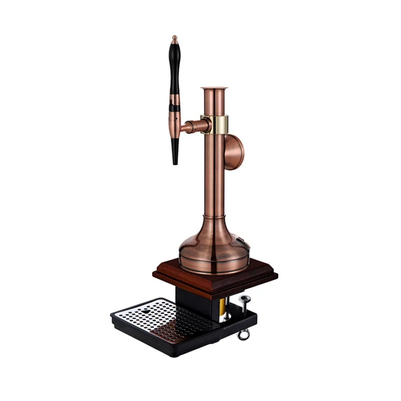 TALOS Mash Tun Tap Tower Red Bronze LED 1-way Dispensing Tower Draft Beer Tower