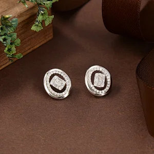 lab created sapphire sterling silver earrings