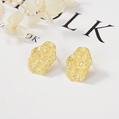 navy and silver earrings
