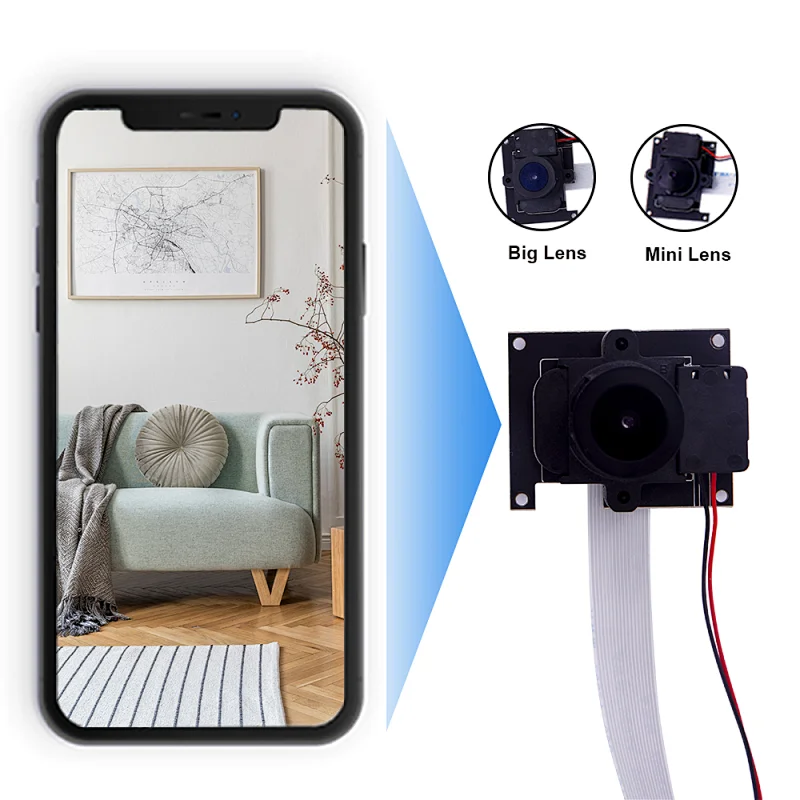 DIY Module Camera Wireless IP Nanny Security Cameras(Big Lens and Small Lens for Optional)