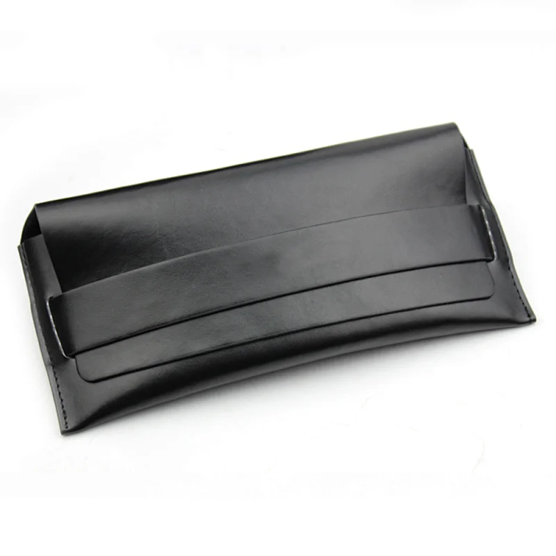 black Mens Leather Glasses Case