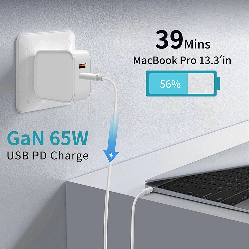 Teléfono Tablet PC Fast PD GaN Wall Travel Multi-Charger