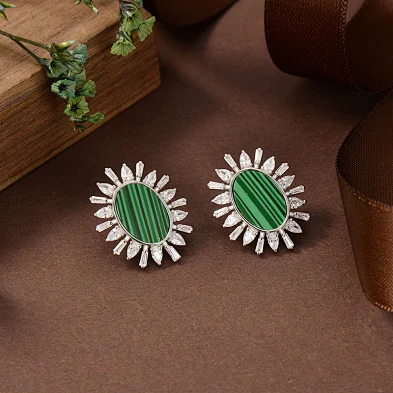 hammered silver drop earrings
