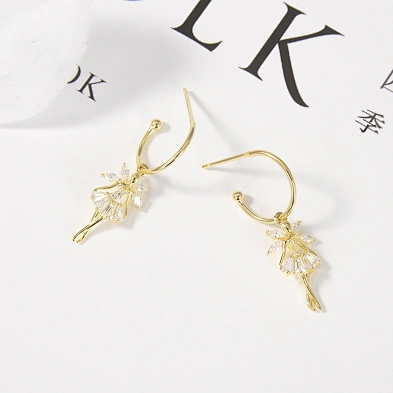 silver opal stud earrings