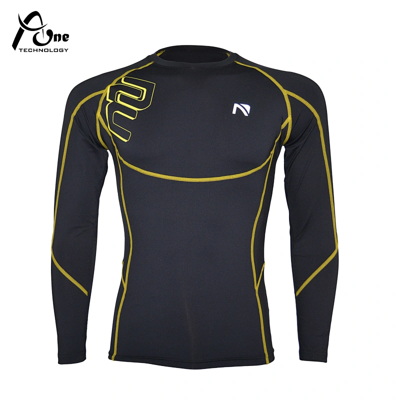 Norbi Men's Long Sleeve Compression Shirts, Nylon & Spandex