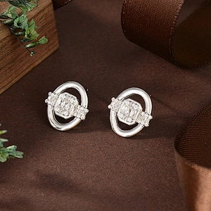 sterling silver evil eye earrings