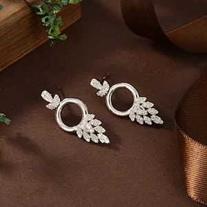 silver rhinestone hoop earrings