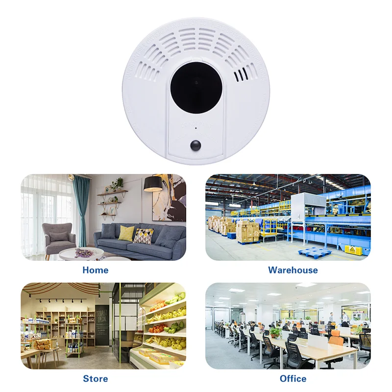 Smoke Detector WiFi Camera Nanny Camera Night Vision
