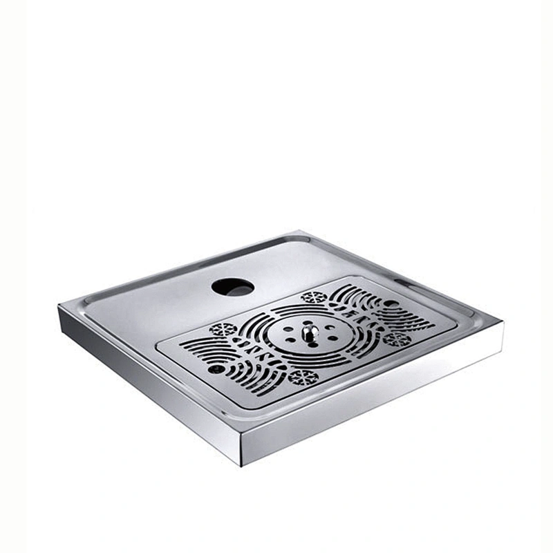 Rectangular Beer Drip Tray with Glass Rinser