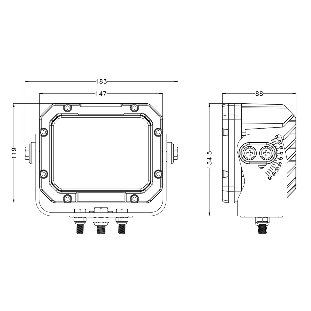High Power 120W LED Light For Construction Work