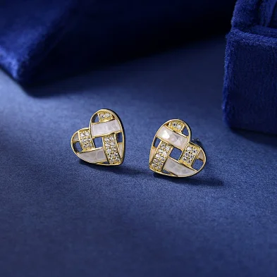 silver amethyst stud earrings