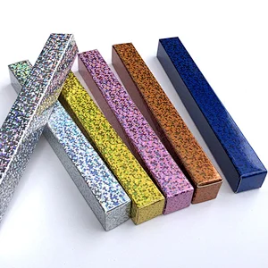 hot sell square  eyeliner box pen colours black pink gold ,blue  purple silvery   trivel