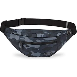 Navo Large Fanny Pack with 4-Zipper Pockets,fanny pack,waist bag,bum bag,belt bag,gucci fanny pack,louis vuitton bum bag,nike fanny pack,louis vuitton fanny pack,bumbag,supreme fanny pack
