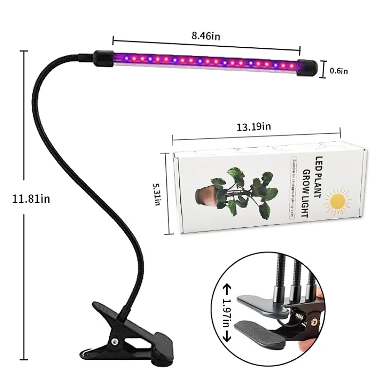 2021 Small Home Dimmable USB Control Plants Seedings Flower Indoor Professional Full Spectrum Hydroponic LED Grow Light