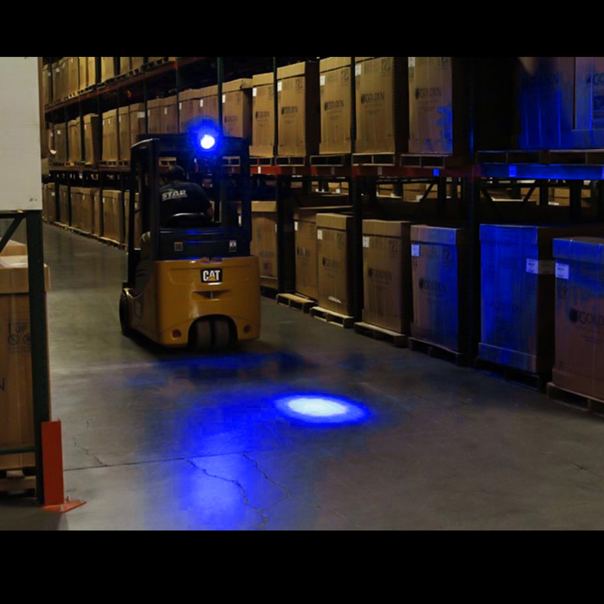 15W Dot Forklift Red Zone Warning Lights