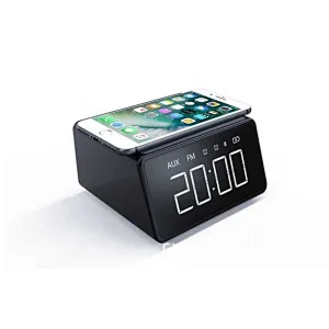 Clock Bluetooth Speaker with wireless charger