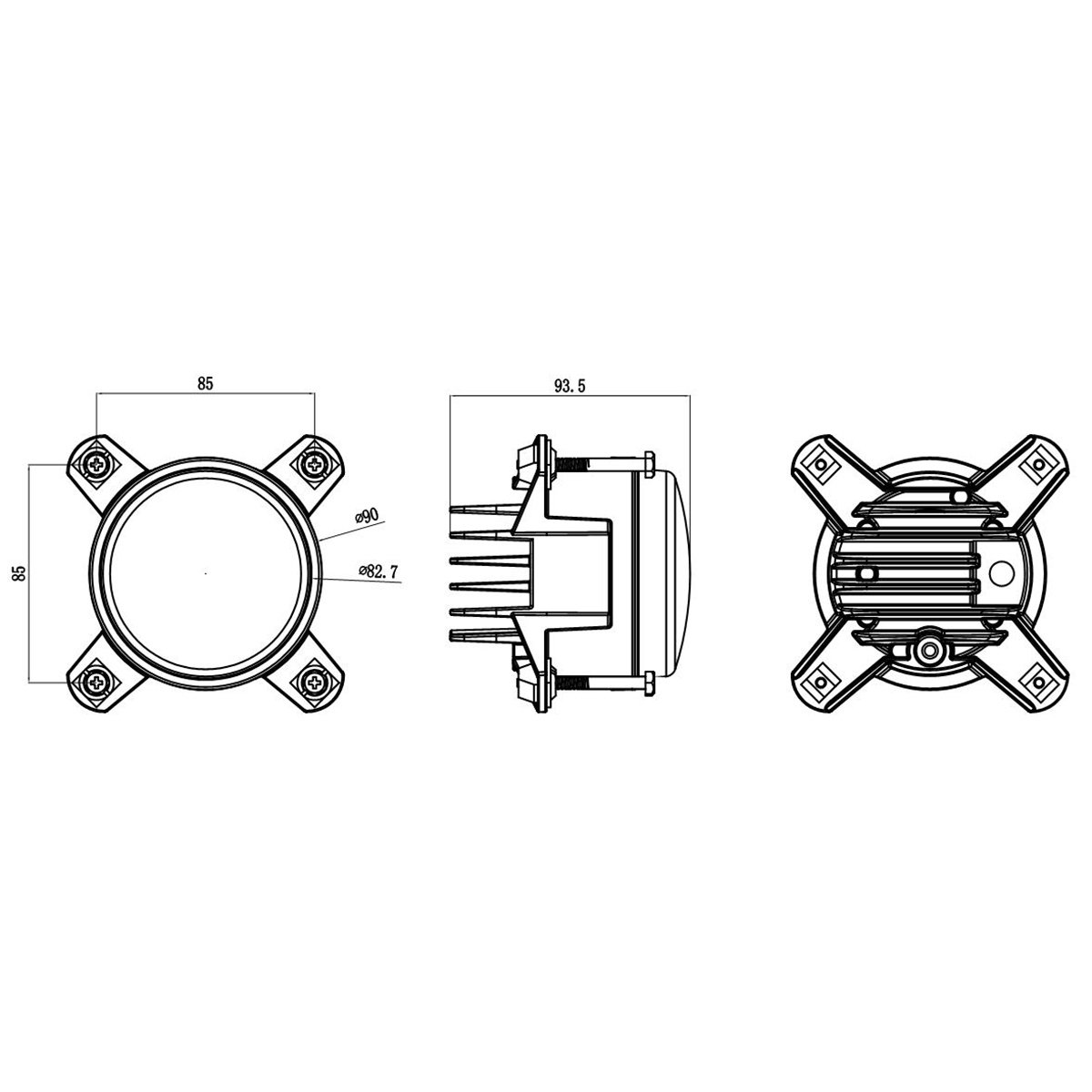 18W Small Round LED Fog Lights