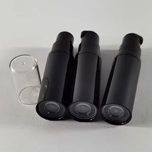 Factory black  cosmetic lotion cream empty container/5ml plastic body care bottles foggy perfume eliquit
