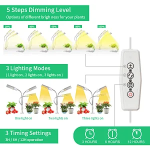 Commercial Hydroponic LED Plant Light Indoor Full Spectrum LED Grow Light with Stand