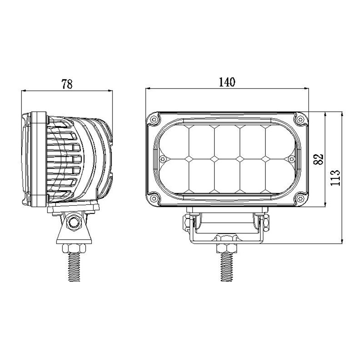 30W Auto Headlights for Car Driving Lamps